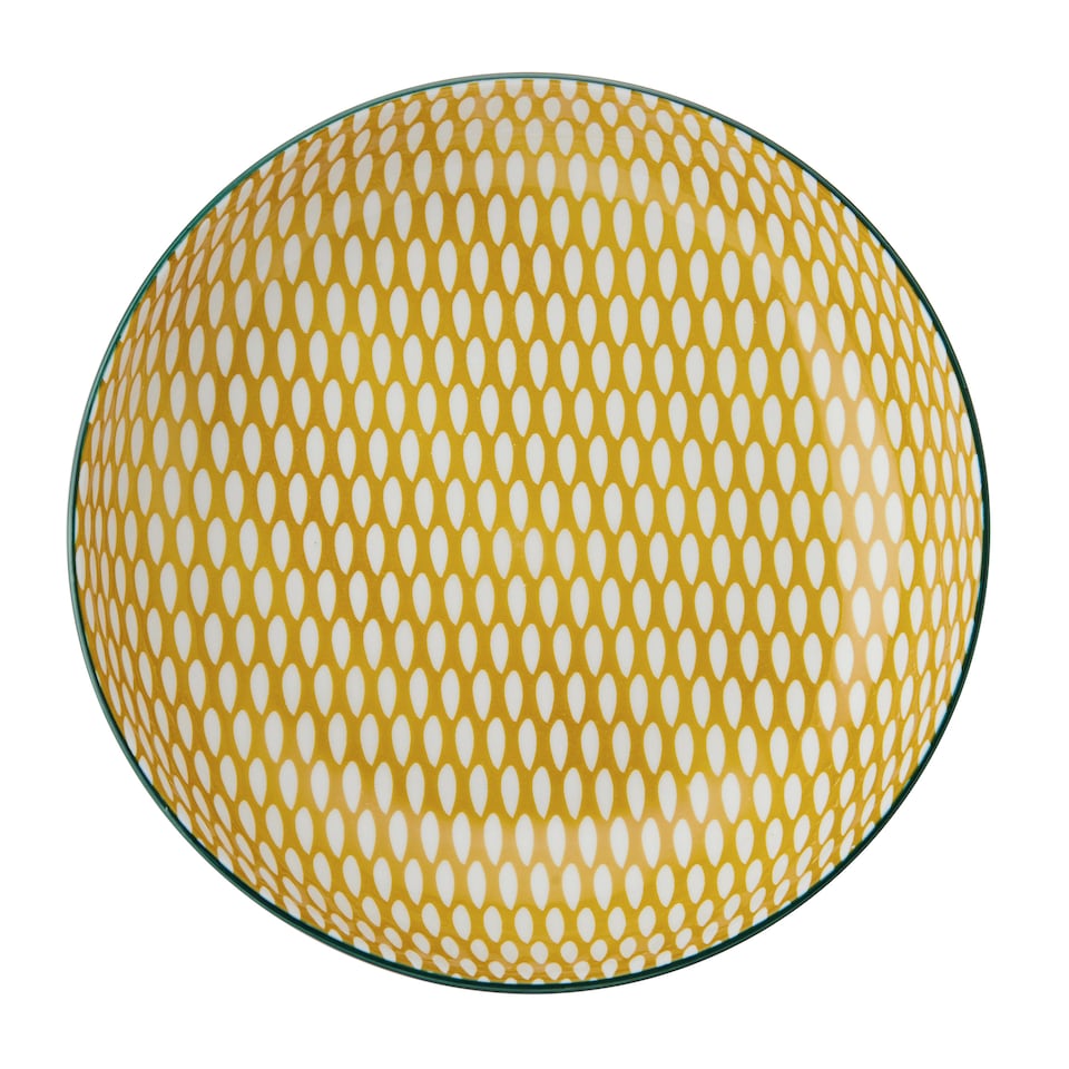 image 1 of Mikasa Set of 4 Green Leaf 2 Toned Stoneware Pasta Bowls