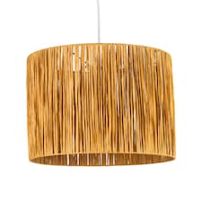 Raffia - Natural 33cm Straw Pendant or Lamp Shade | Cream | Large | 1