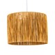 image 1 of Raffia - Natural 33cm Straw Pendant or Lamp Shade | Cream | Large | 1