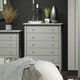 image 1 of Como 5 Drawer Chest of Drawers - Shaker Style Bedroom Storage Cabinet with Space Saving Design | Grey | Grey | 1