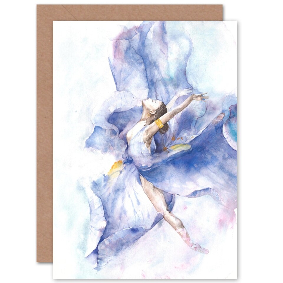 image 1 of Ballet Dancing Girl Kids Birthday Child Kids Card