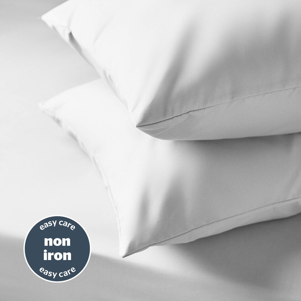 image 1 of Silentnight Supersoft White Pillowcase Pair