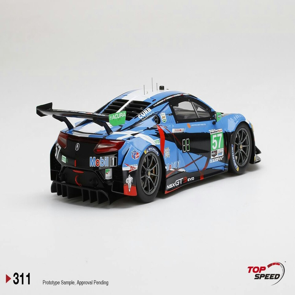 image 1 of Acura NSX GT3 EVO #57 2020 IMSA 24Hr Daytona Heinricher Racing 1:18 TSM TS0311