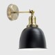 image 3 of ValueLights Wilhelm Pair of Gold Indoor Wall Light