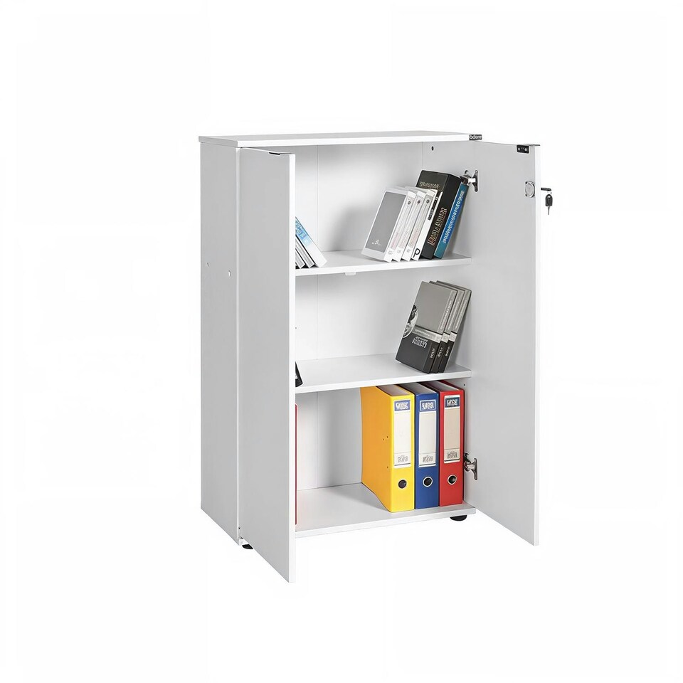 image 1 of Rio Matt White Office Filing Cabinet - Lockable Storage White
