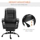 image 3 of Vinsetto PU Massage Office Chair Height Adjustable Computer Chair Black