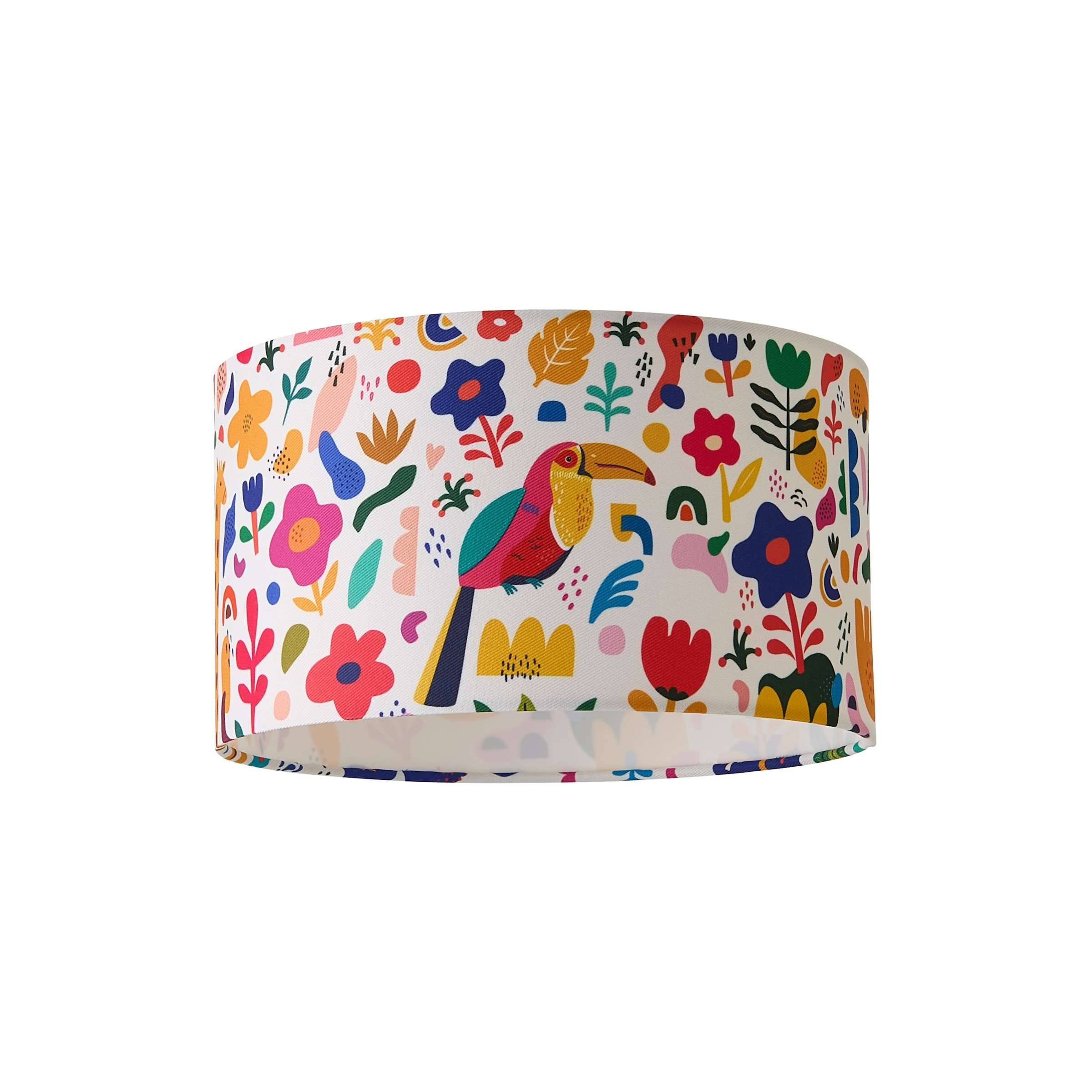 ValueLights Congo Childrens Nursery Drum Ceiling Floor Light Lamp Shade & 10w LED