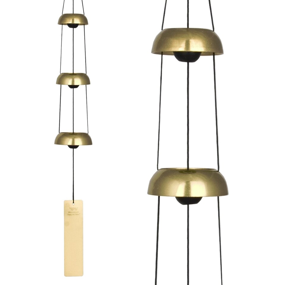 image 1 of Woodstock Chimes Wind Chime - Temple Bells Trio