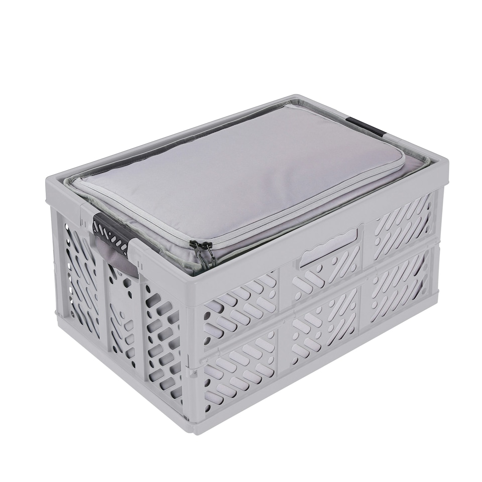 image 1 of Keeeper Foldable Shopping Organiser Bag 40 Litre - Grey Grey