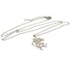 image 3 of Rangers FC Stainless Steel Scroll Crest Necklace & Pendant - Silver - One Size
