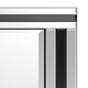 image 4 of Dalton Black All Glass Mirror 90 x 60 CM Black