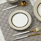 image 4 of 12pc York Cream Band Dinner Set