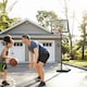 image 2 of HOMCOM Basketball Hoop 255-305cm Height Adjustable Stand w/ Wheels