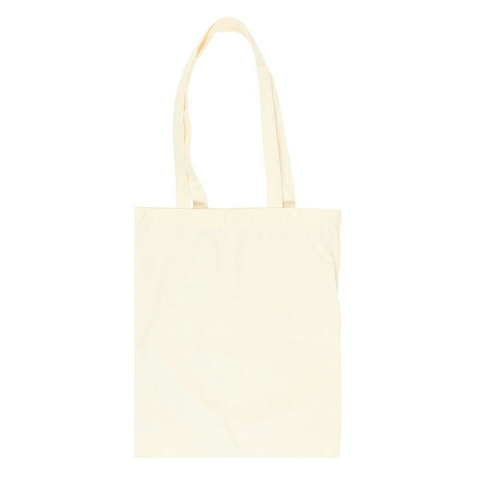 image 1 of Something Different Light Luna Moth Polycotton Tote Bag - Light Beige - One Size Cream