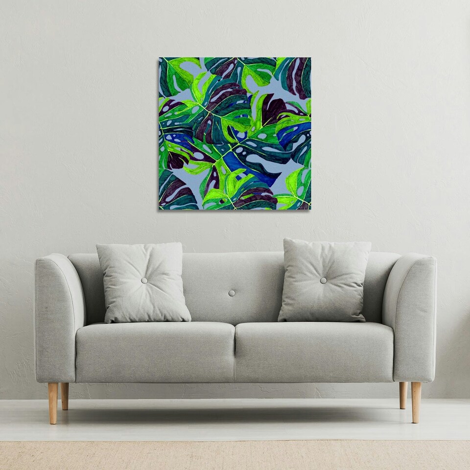 image 1 of hand drawn exotic plants (Canvas Print)