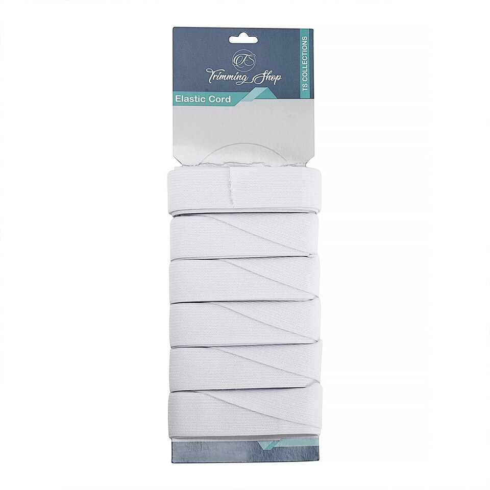 image 1 of 25mm White Elastic Thread Bead Stringing DIY Crafts - 5 Metres