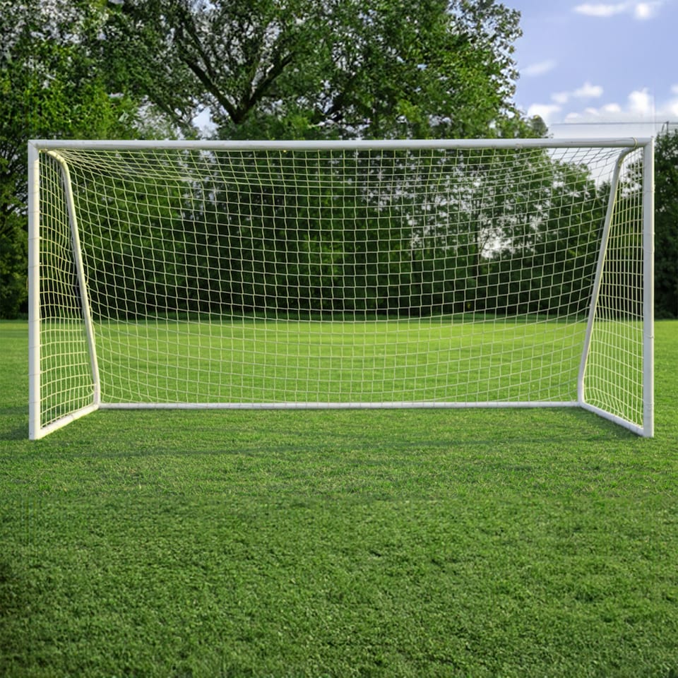 image 1 of Charles Bentley Kids 10ftx6ft White Portable Football Goal