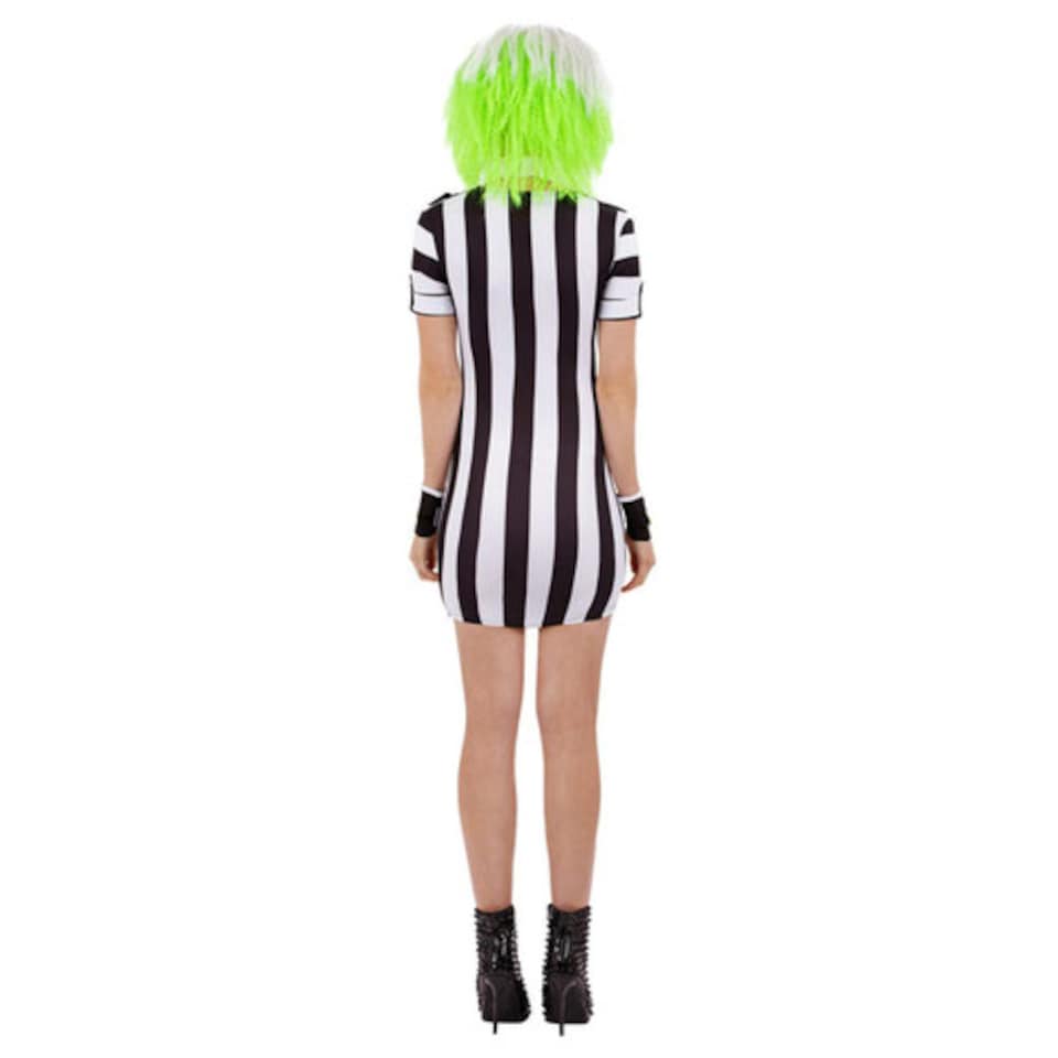 image 1 of Beetlejuice Fancy Dress Costume Ladies Extra Large - UK 20-22