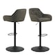 image 1 of Brooke Swivel Bar Stool with Height Adjustable Function in Taupe.