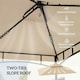 image 4 of Outsunny Grill Gazebo Cover Roof Replacement for 1.5 x 2.4m Frame, Beige