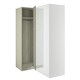 image 2 of Classic Square Panel Sage Green Blind Corner Wardrobe Green