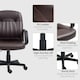image 5 of HOMCOM PU Leather Office Chair Swivel Home Computer Desk Chair, Dark Brown