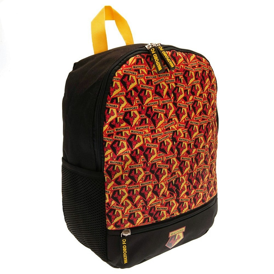 image 1 of Watford FC Backpack - Black/Yellow/Red - One Size