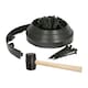 image 1 of Harbour Housewares Flexible Plastic Lawn Edging with 40 Pegs & Mallet - 10m x 4cm - Black Black