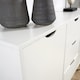 image 4 of Sideboard Storage Cabinet With Drawers Cupboard Solid Wood Legs | White