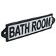 image 5 of Bathroom Cast Iron Sign Plaque Door Wall House Home Gate Post Hotel Toilet