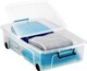 image 1 of Strata Smart 35L Plastic Storage Boxes with Lids - Clear