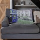 image 2 of London Bus Behind Blue Blanket | Multi