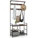 image 1 of COSTWAY 3 in 1 Coat Rack Hall Tree with Shoe Bench   Shoe Storage Coffee