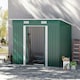 image 2 of Outsunny 7 x 4ft Outdoor Garden Storage Shed for Backyard Patio Green