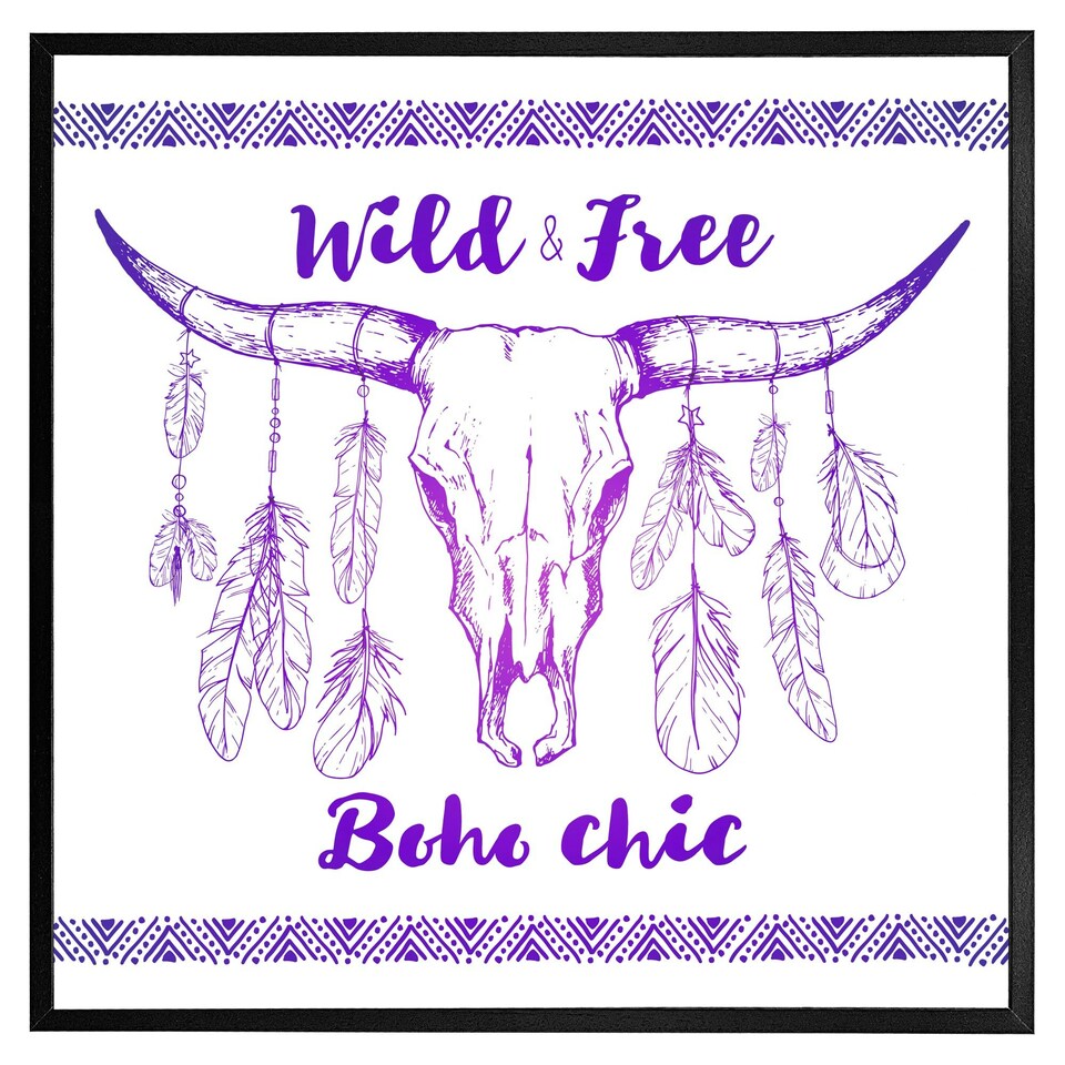 image 1 of Boho chic (Picutre Frame) White | XL