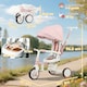 image 7 of AIYAPLAY 5 in 1 Foldable Kids Trike, Toddler Tricycle for 1-3 Years, Pink