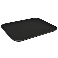 Argon Tableware Rectangular Non-Slip Serving Tray - 45 x 35cm - Black Black