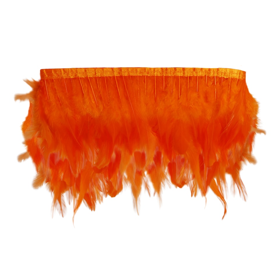 image 1 of Trimming Shop 2M Rooster Hackle Feather Fringe Trim for Creative Projects