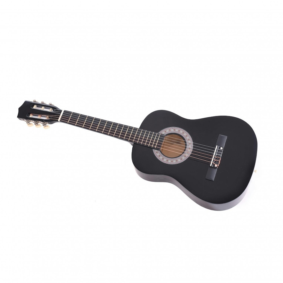 image 1 of Oypla Black 34" Half Size 1/2 6 String Classical Acoustic Guitar Black