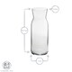 image 3 of Argon Tableware Brocca Glass Carafe with Silicone Lid - 700ml