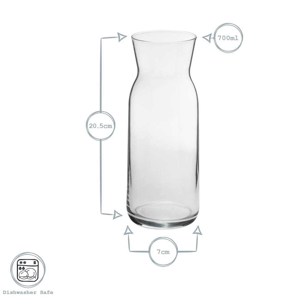 image 1 of Argon Tableware Brocca Glass Carafe with Silicone Lid - 700ml