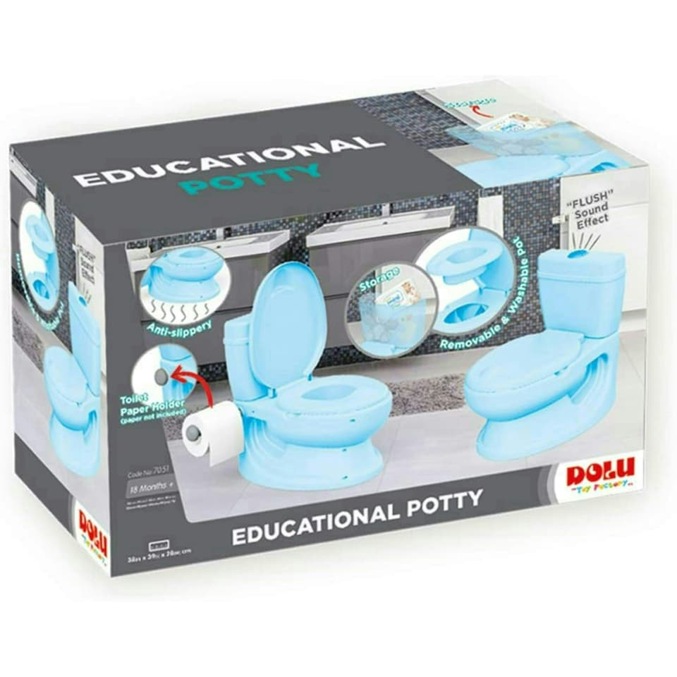 image 1 of Dolu Toddlers Bathroom Training Potty - Blue
