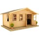 image 1 of 10ft x 14ft (2.95m x 4.15m) Rosco 44mm Wooden Log Cabin (19mm Tongue and Groove Floor and Roof) (10 x 14) (10x14)