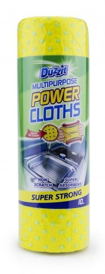 image 1 of Pack of 10 Duzzit Multipurpose Power Cloth