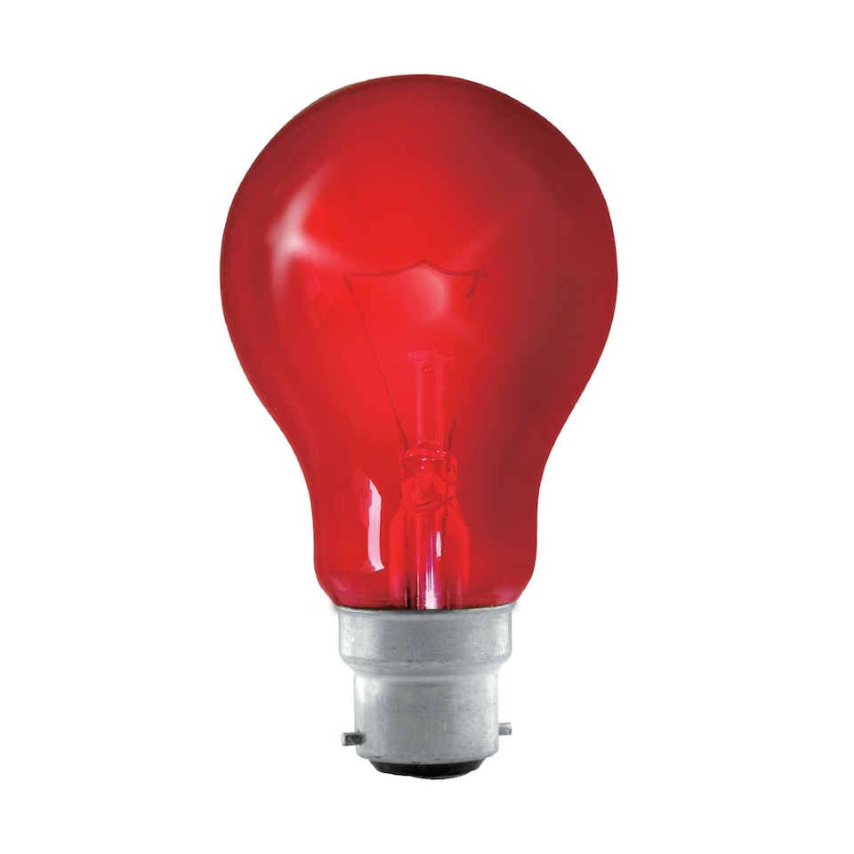 image 1 of Eveready B22 GLS 40W 1950k Fireglow Red Light Bulb - Pack of 3