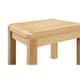 image 4 of Oak Curve 2 Drawer Dressing Table & Stool