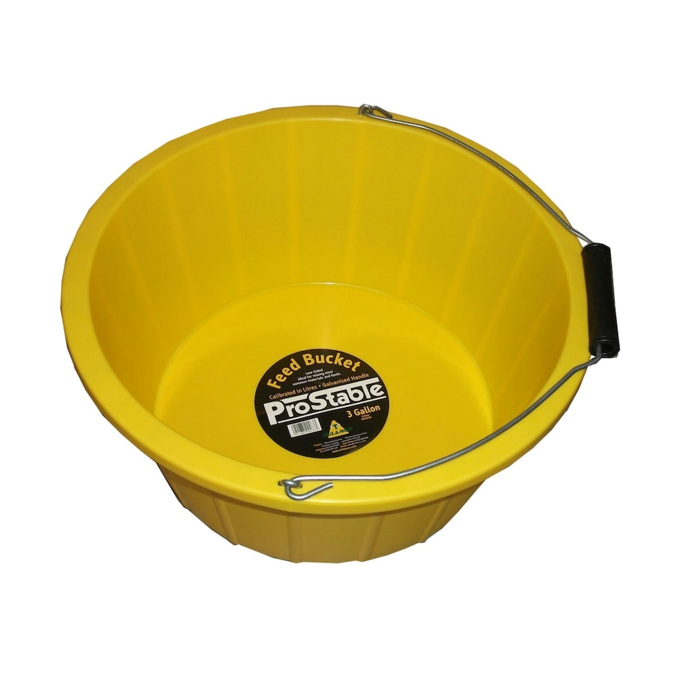 ProStable Feed Bucket - Yellow - 3 Gallons