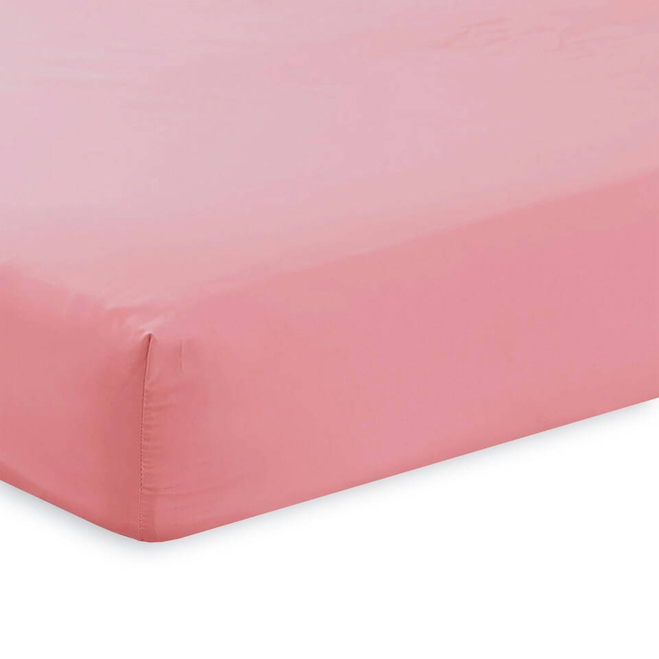Charlotte Thomas Poetry Plain Dye Double Fitted Sheet - Dusky Pink - 137 x 190cm