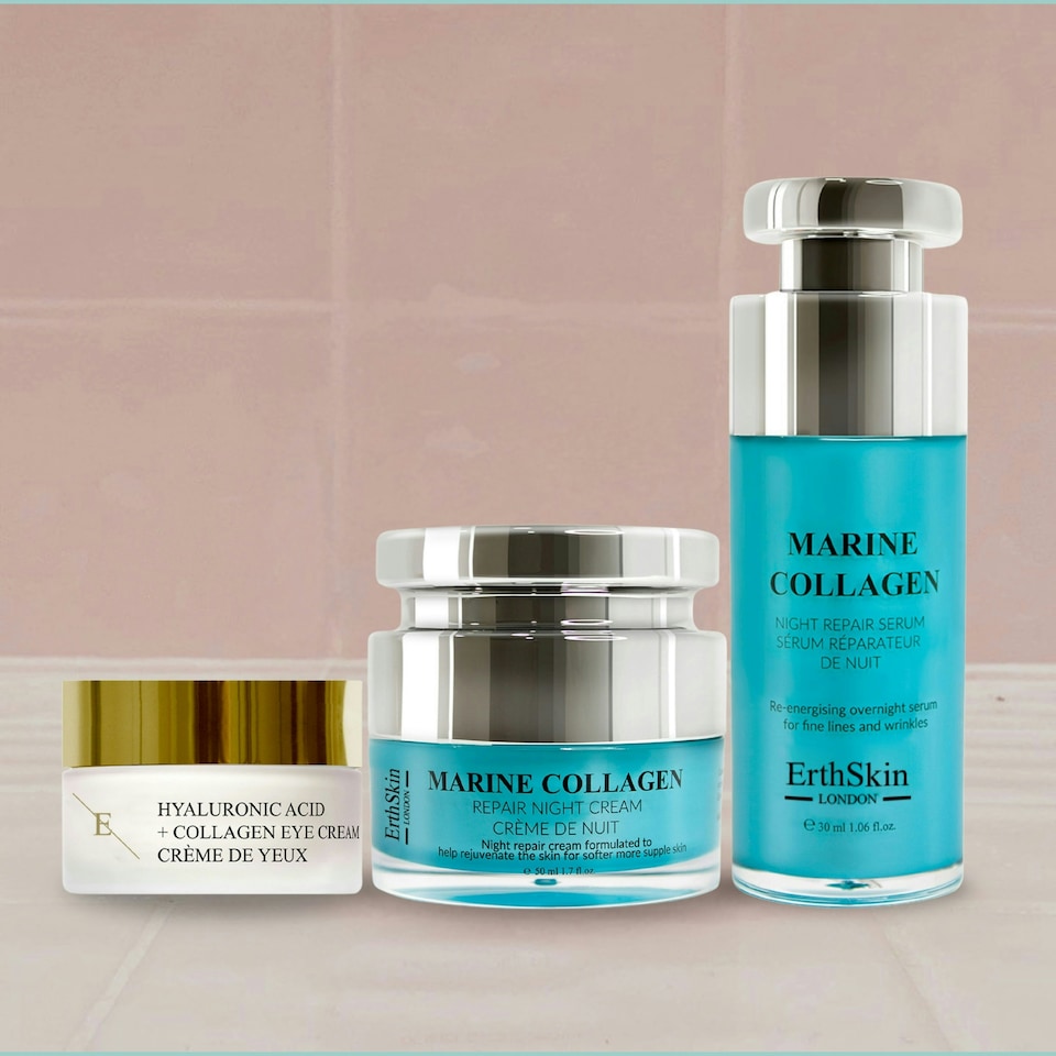 image 1 of Marine Night Cream 50ml + Hyaluronic Eye Cream + Night Repair Serum 30ml