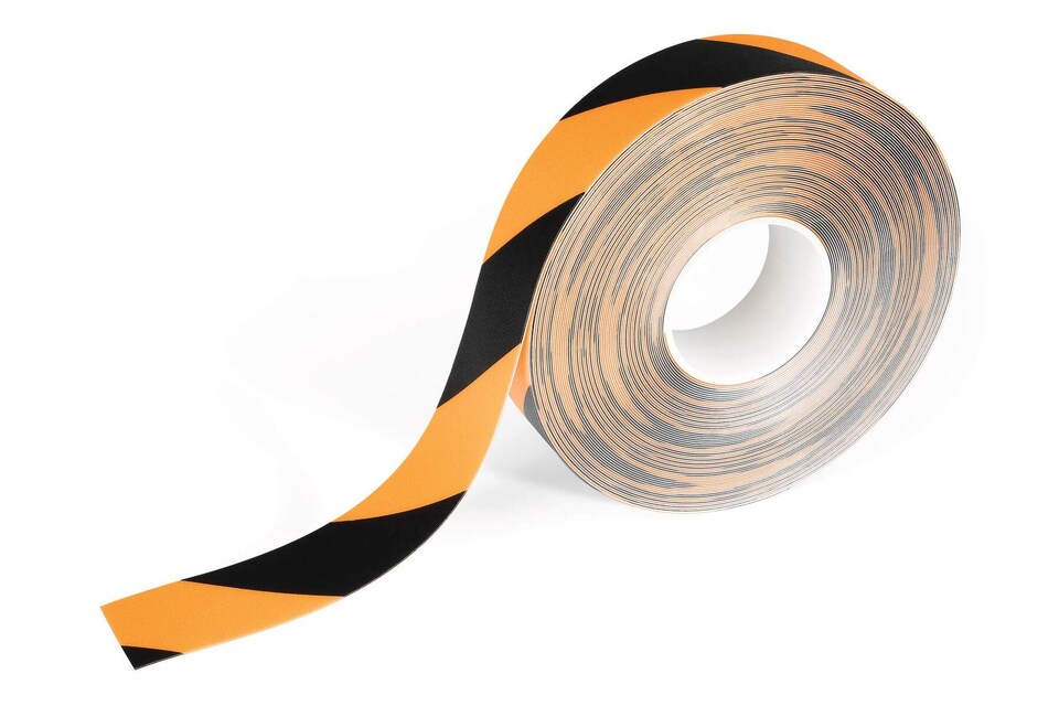 image 1 of Durable DURALINE Heavy Duty Non-Slip Hazard Warning Floor Tape | 50mm x 15m